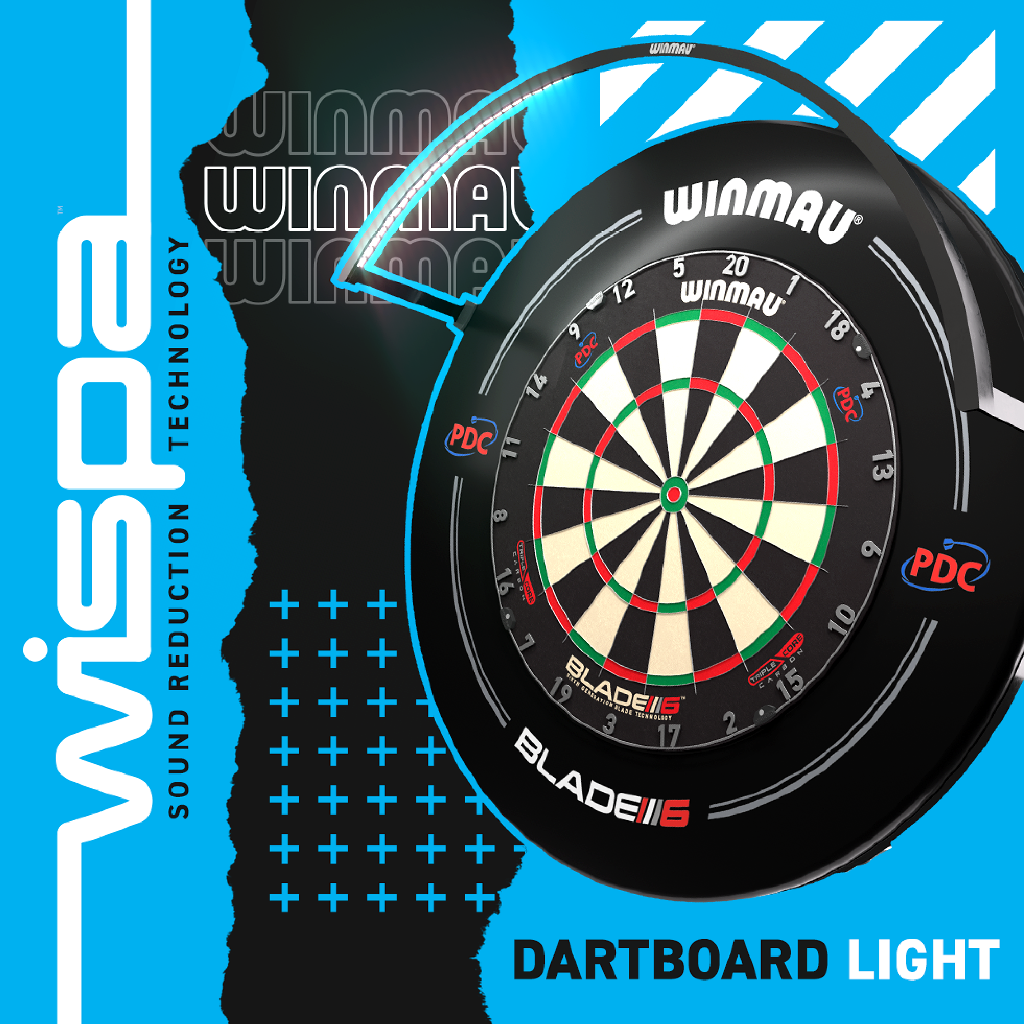 Winmau - Wispa Dartboard LED Beleuchtung
